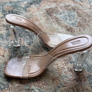 Zara Clear-Strap Heel Sandals